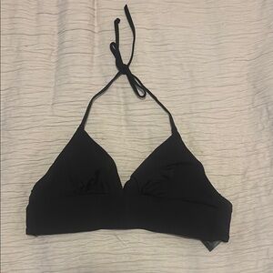 Black Halter Bikini Top